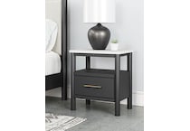 ashy og black single drawer   