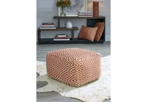 ashy orange pouf   