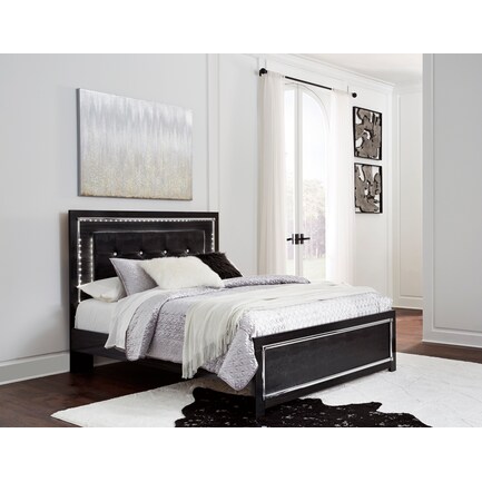 Archer Queen Panel Bed with Lights