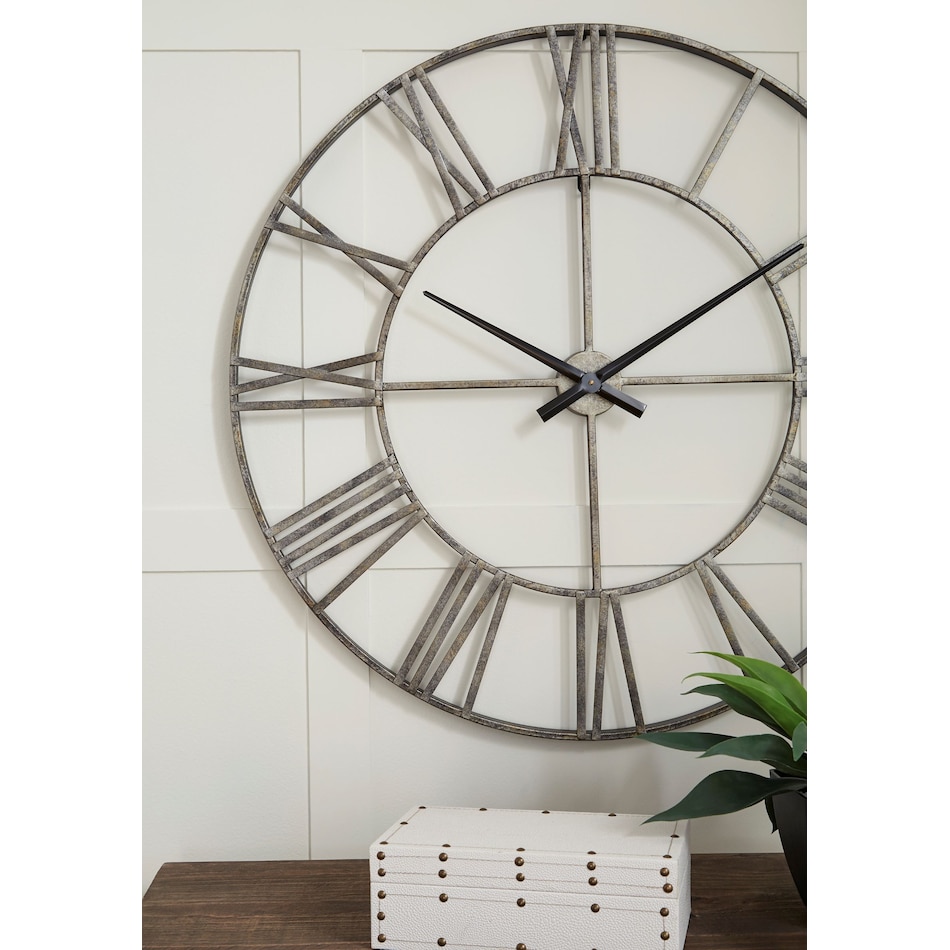 ashy silver clocks   