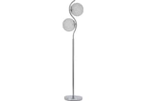 ashy silver floor lamp   