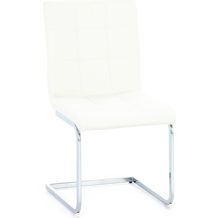 Maddie Upholstered Side Chair, White
