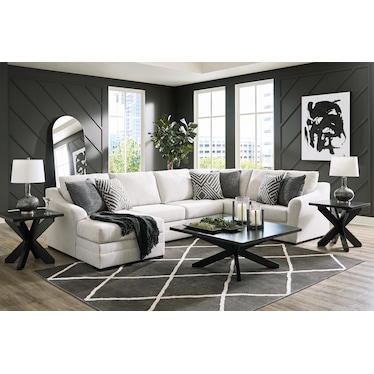 Coral 3-Pc. Sectional With Next-Gen Nuvella Performance Fabric