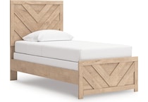 ashy tan twin bed package ptp  