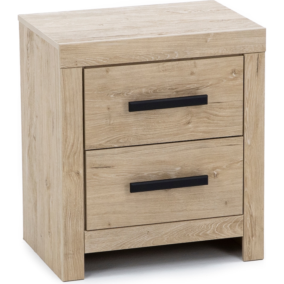 ashy tan two drawer   