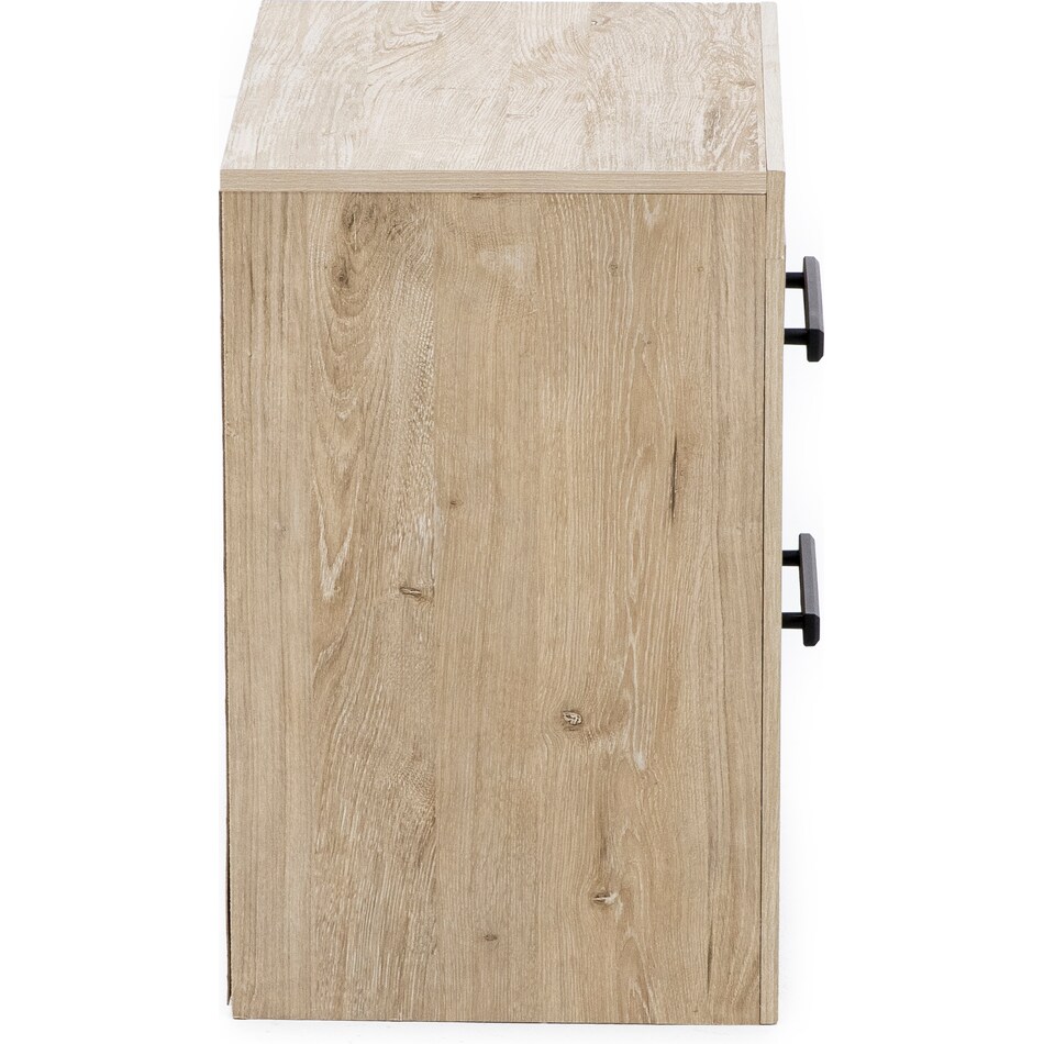 ashy tan two drawer   