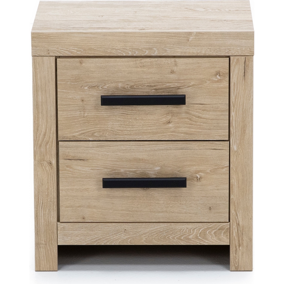 ashy tan two drawer   
