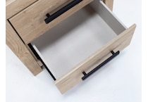 ashy tan two drawer   