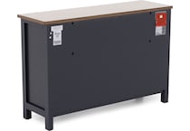 ashy two tone slate blue & brown double   