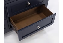 ashy two tone slate blue & brown double   