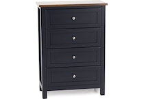 ashy two tone slate blue & brown drawer   