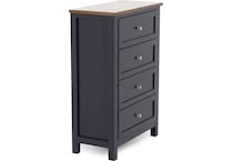ashy two tone slate blue & brown drawer   