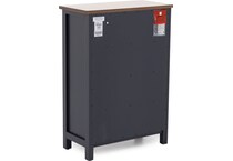 ashy two tone slate blue & brown drawer   