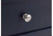 ashy two tone slate blue & brown drawer   