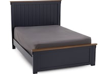 ashy two tone slate blue & brown full bed package pfp  