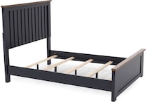 ashy two tone slate blue & brown full bed package pfp  