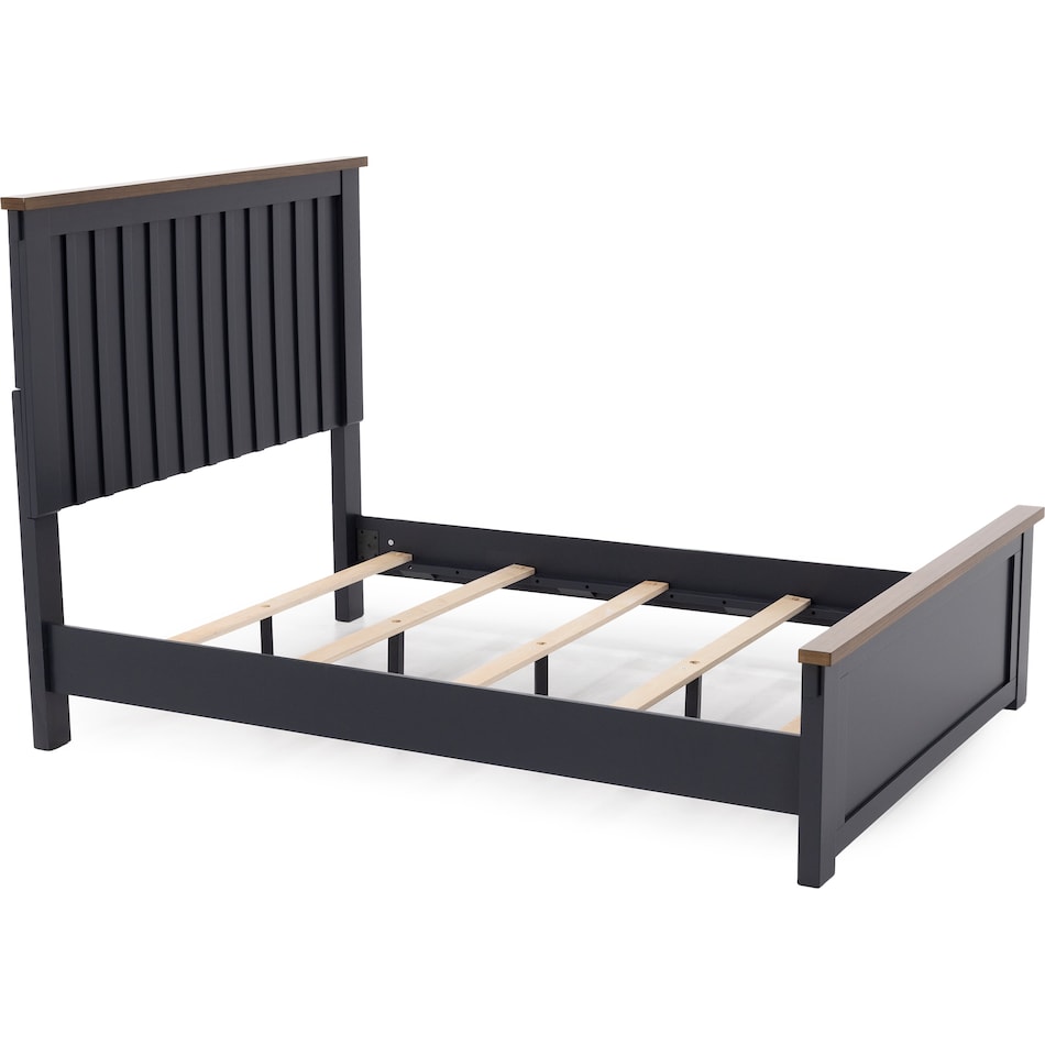 ashy two tone slate blue & brown full bed package pfp  