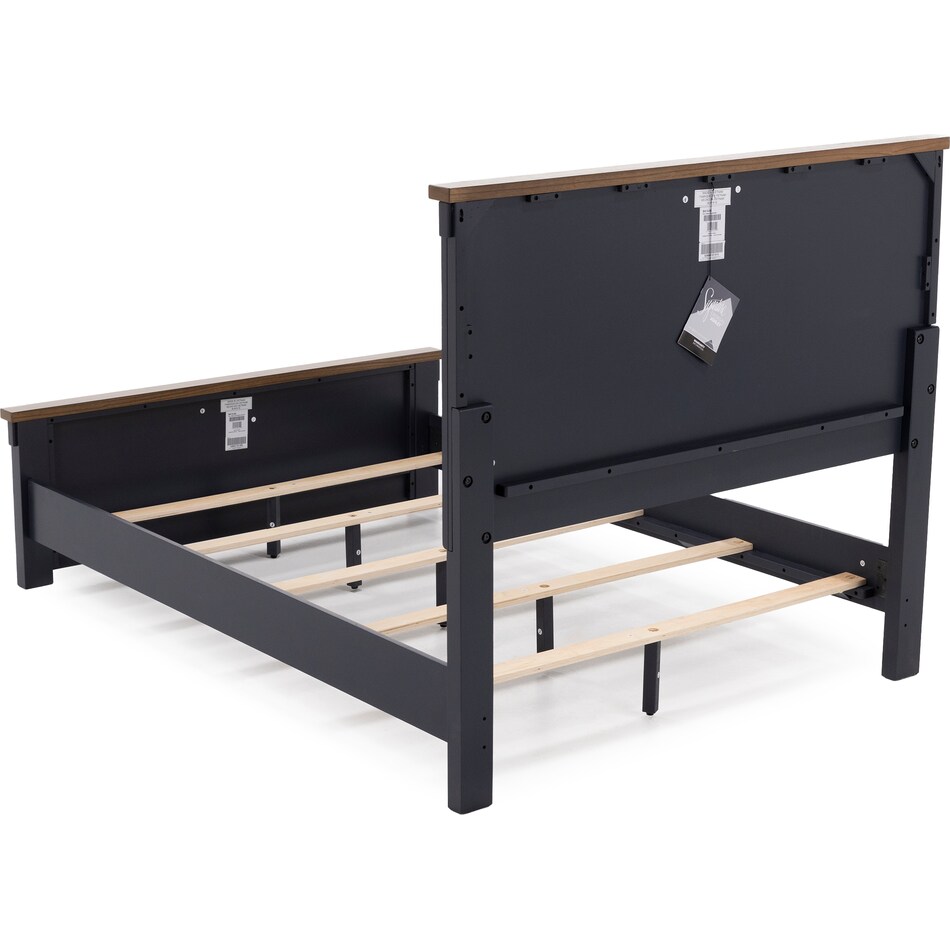 ashy two tone slate blue & brown full bed package pfp  