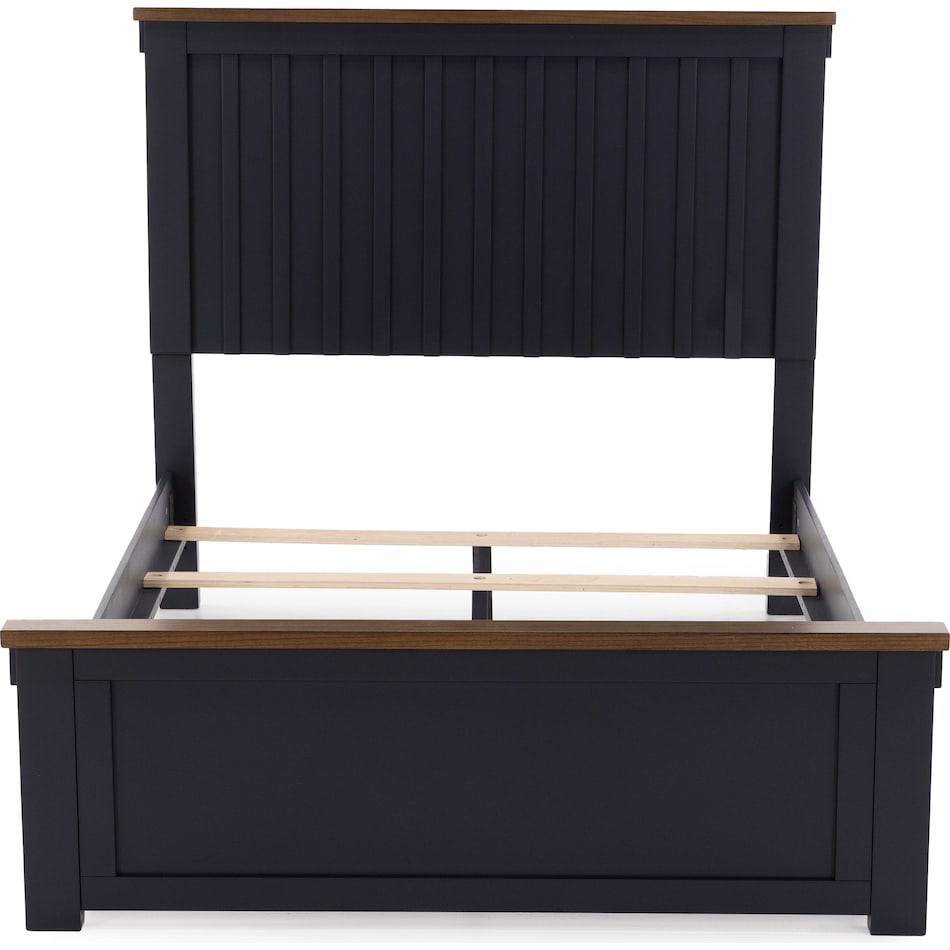 ashy two tone slate blue & brown full bed package pfp  