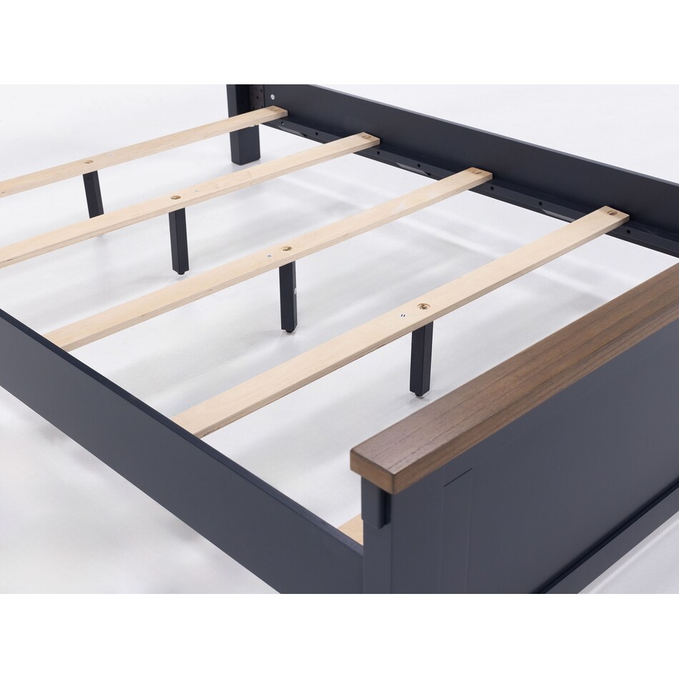 ashy two tone slate blue & brown full bed package pfp  