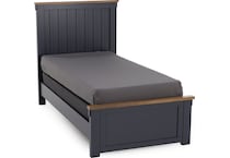 ashy two tone slate blue & brown twin bed package ptp  