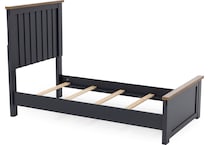 ashy two tone slate blue & brown twin bed package ptp  