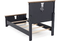 ashy two tone slate blue & brown twin bed package ptp  