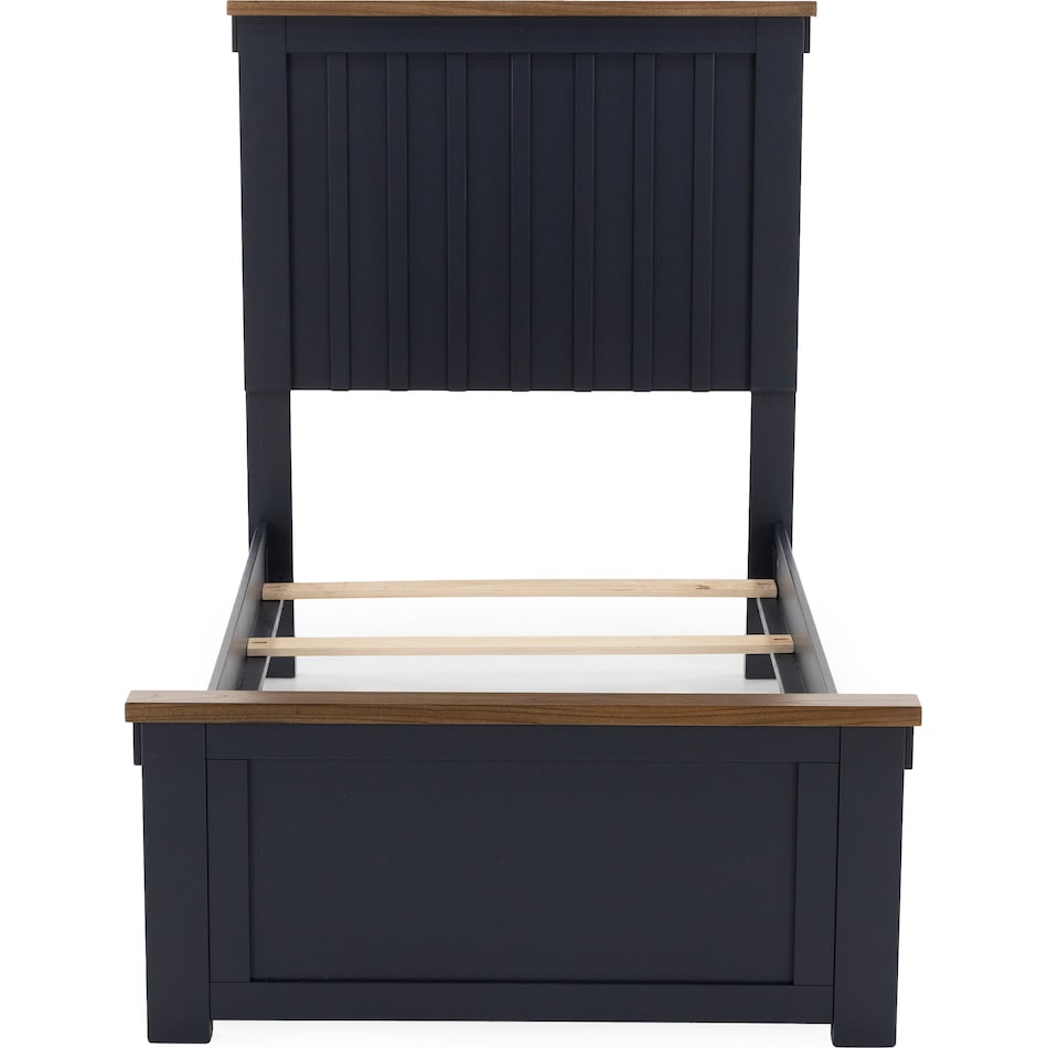 ashy two tone slate blue & brown twin bed package ptp  