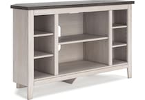 ashy two tone white console   