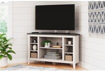 ashy two tone white console   