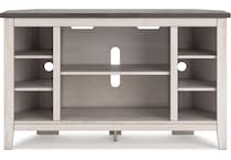 ashy two tone white console   