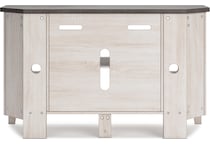 ashy two tone white console   