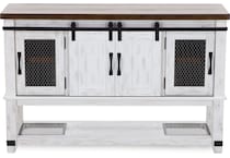ashy vintage white buffet server sideboard   