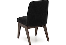 ashy warm brown   black chenille inch standard seat height side chair   