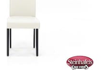 ashy white inch standard seat height side chair  image   