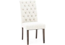 ashy white inch standard seat height side chair   