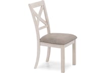 ashy white inch standard seat height side chair   