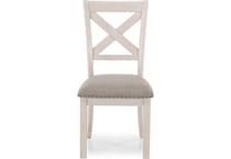 ashy white inch standard seat height side chair   
