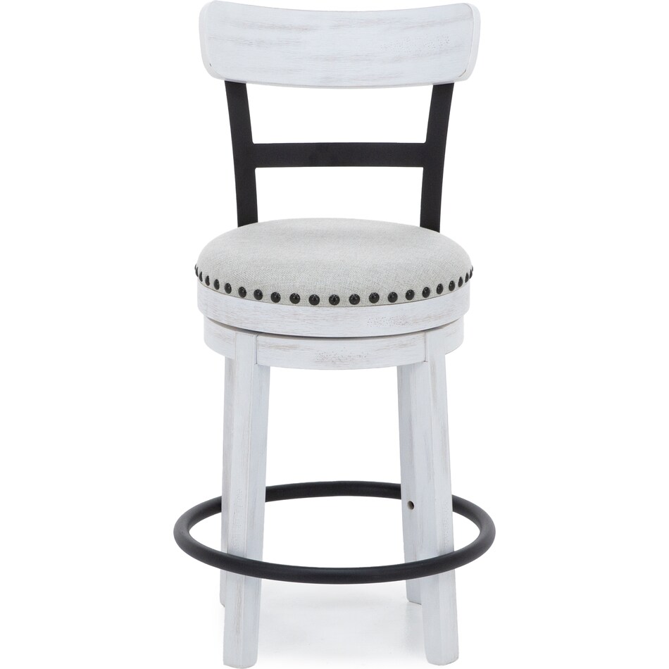 ashy white inch & over bar seat stool   