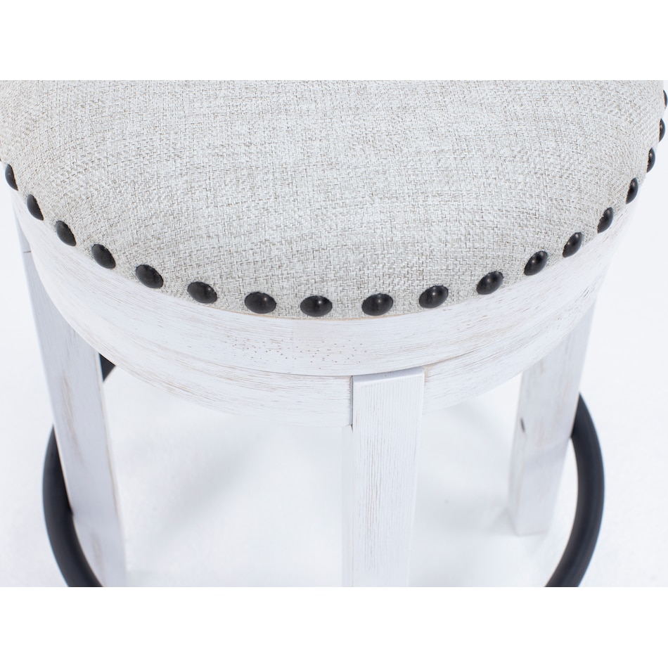 ashy white inch & over bar seat stool   