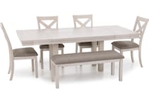 ashy white inch standard height rectangle   