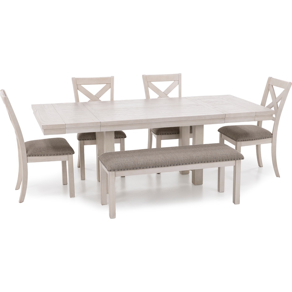 ashy white inch standard height rectangle   