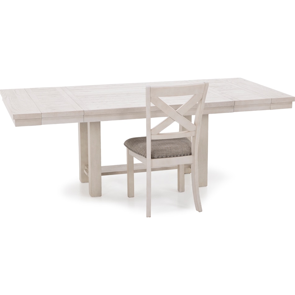 ashy white inch standard height rectangle   