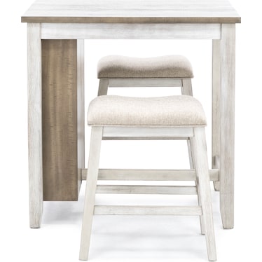 Casey Two-Toned 3-pc. Counter Island Set