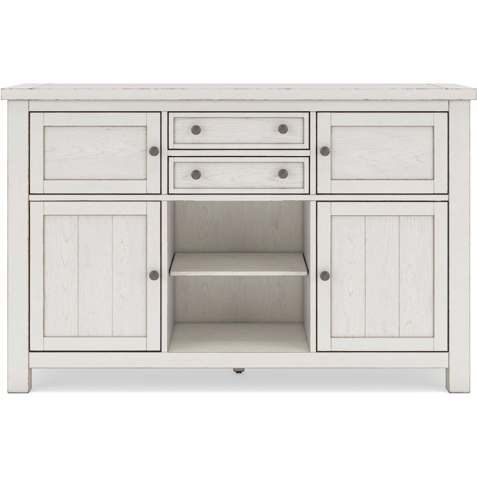 ashy white buffet server sideboard   