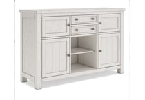 ashy white buffet server sideboard   