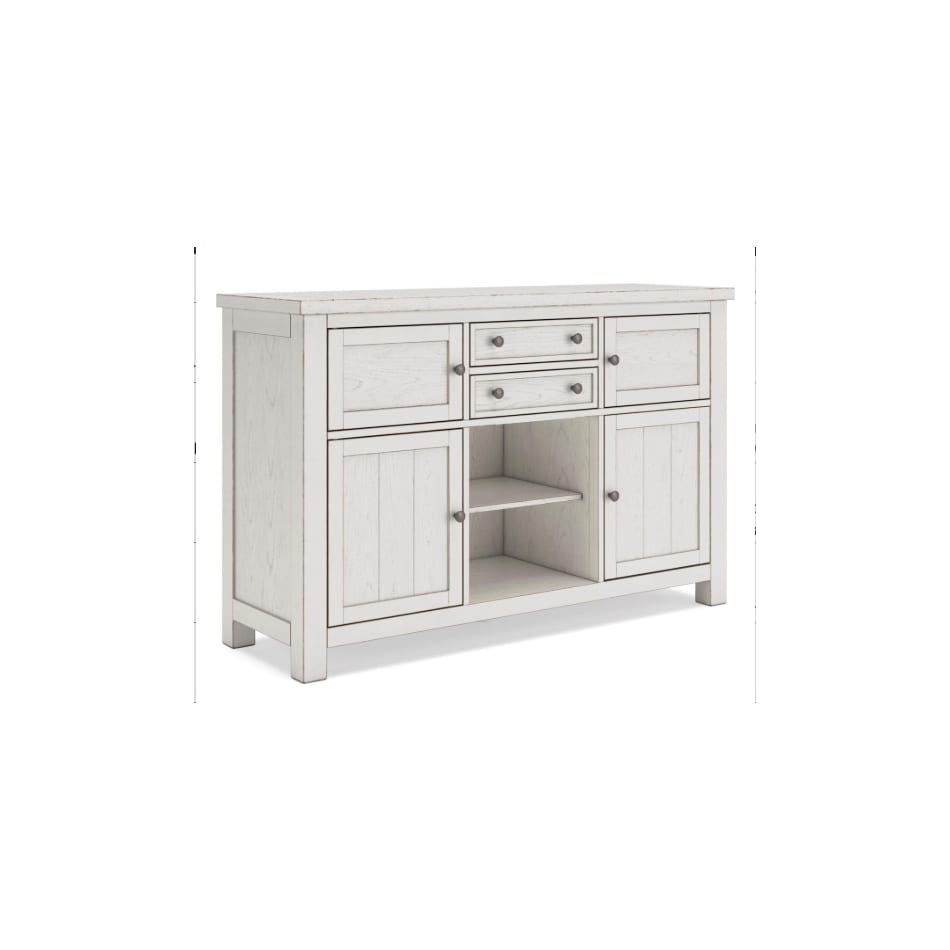 ashy white buffet server sideboard   