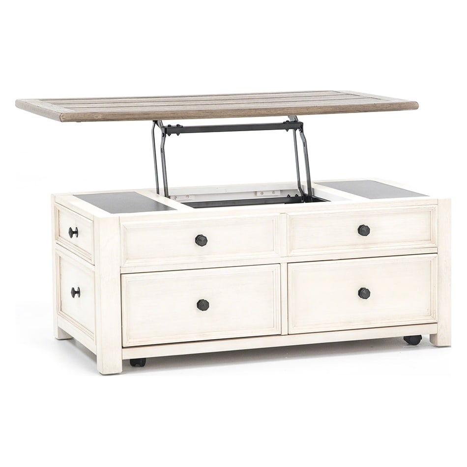 ashy white cocktail table t  