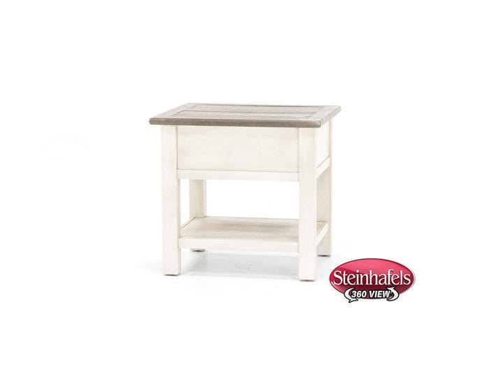 ashy white end table  image t  