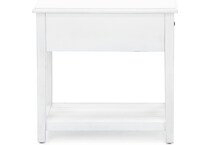 ashy white end table erica  